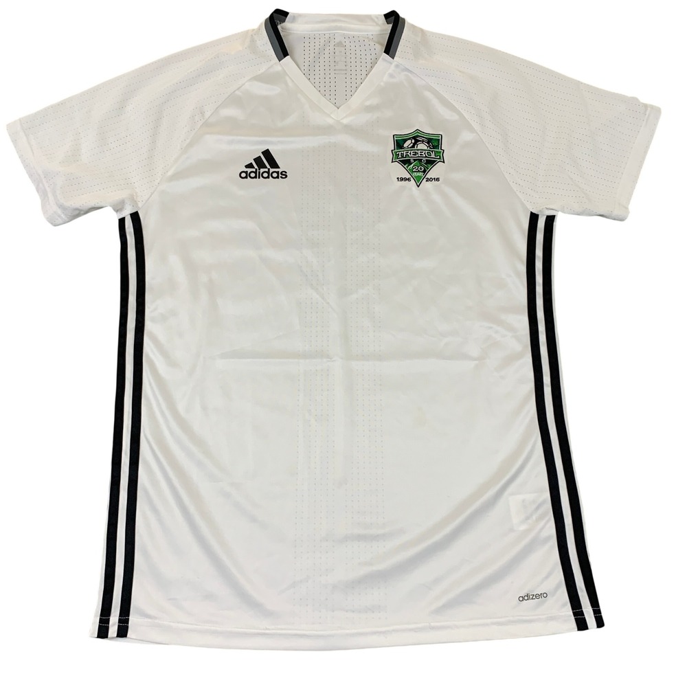 Adidas Trebol‎ SC Soccer Jersey Mens Large White Adizero 20th Anniversary Shirt